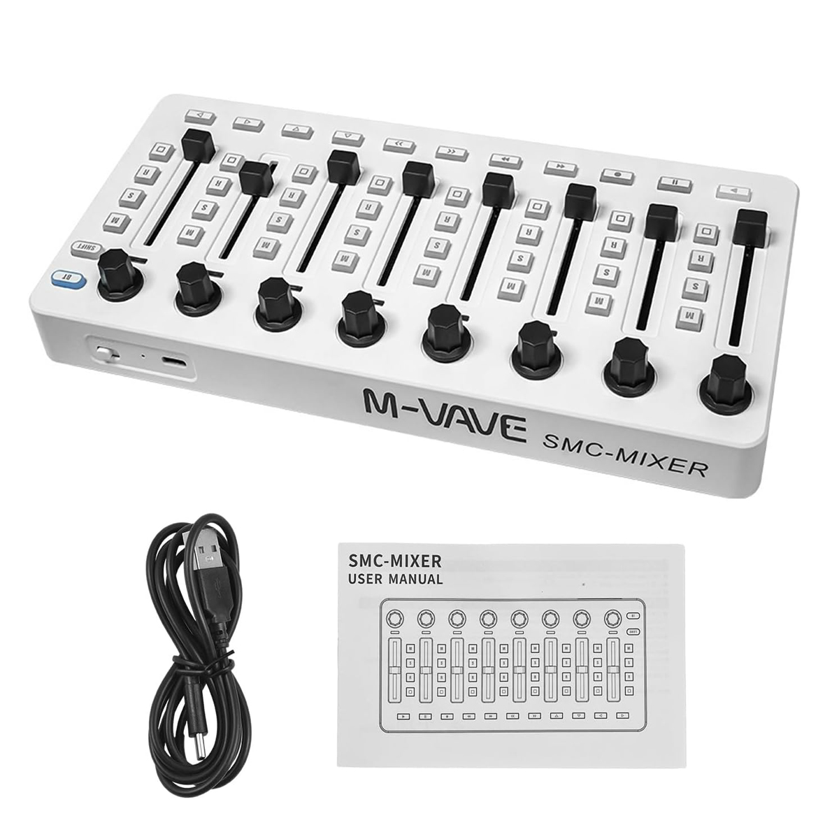 Midi Controller Pad - Contrôleur MIDI sans fil M-VAVE SMC-Mixer,