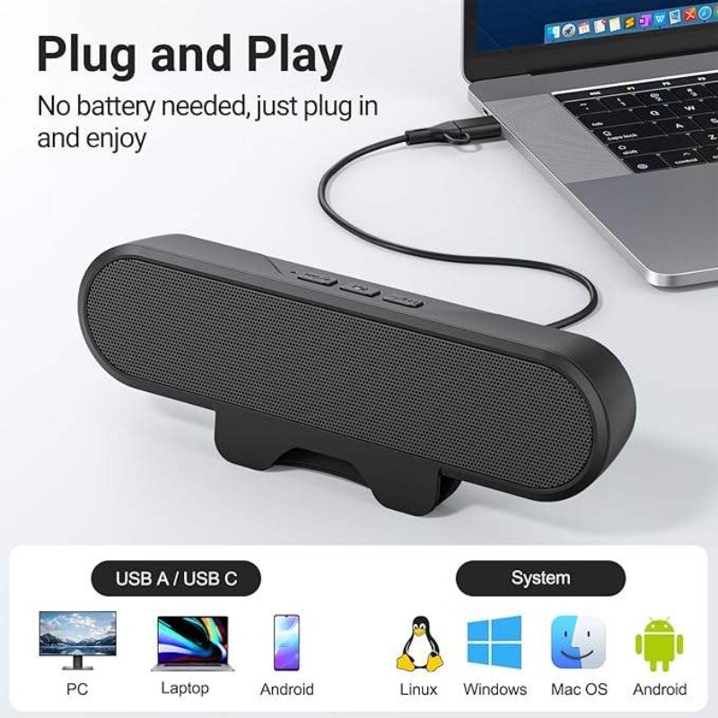 Barre de son USB Portable à cl - Audio Music Online Free avis et prix